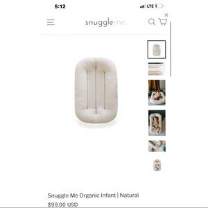 SNUGGLE ME organic infant lounger and cover
